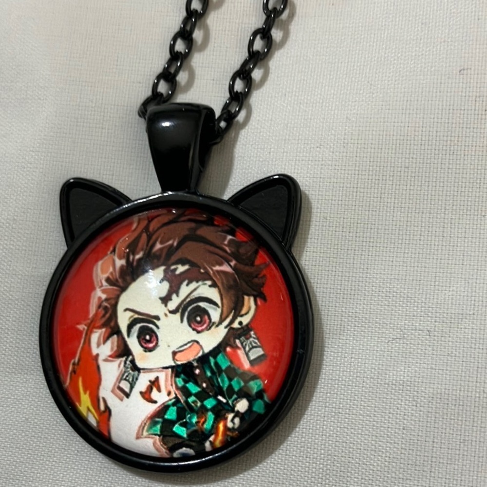 Kamado Tanjiro Cat Ear Necklace